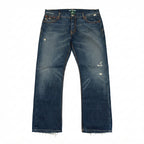 Vintage J Brand Distressed Jeans with Multicolor Stitching (Size: 40)