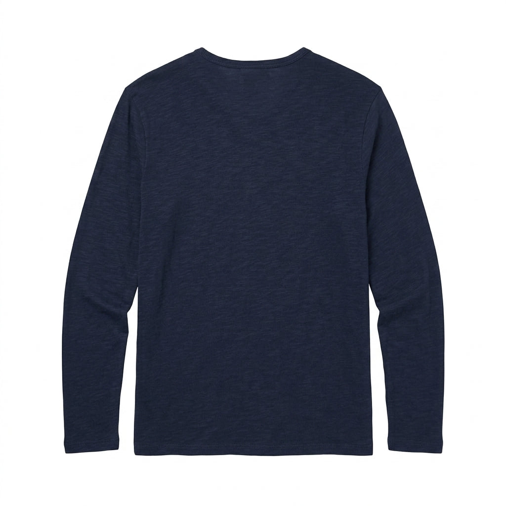 ATM Anthony Thomas Melillo Classic Jersey Long Sleeve Henley - Midnight