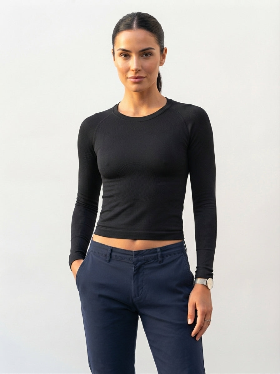 Etro Black Raglan Seam Long Sleeve Top Medium