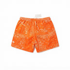 8 by Yoox Orange Bandana Print Swim Shorts (Size M)