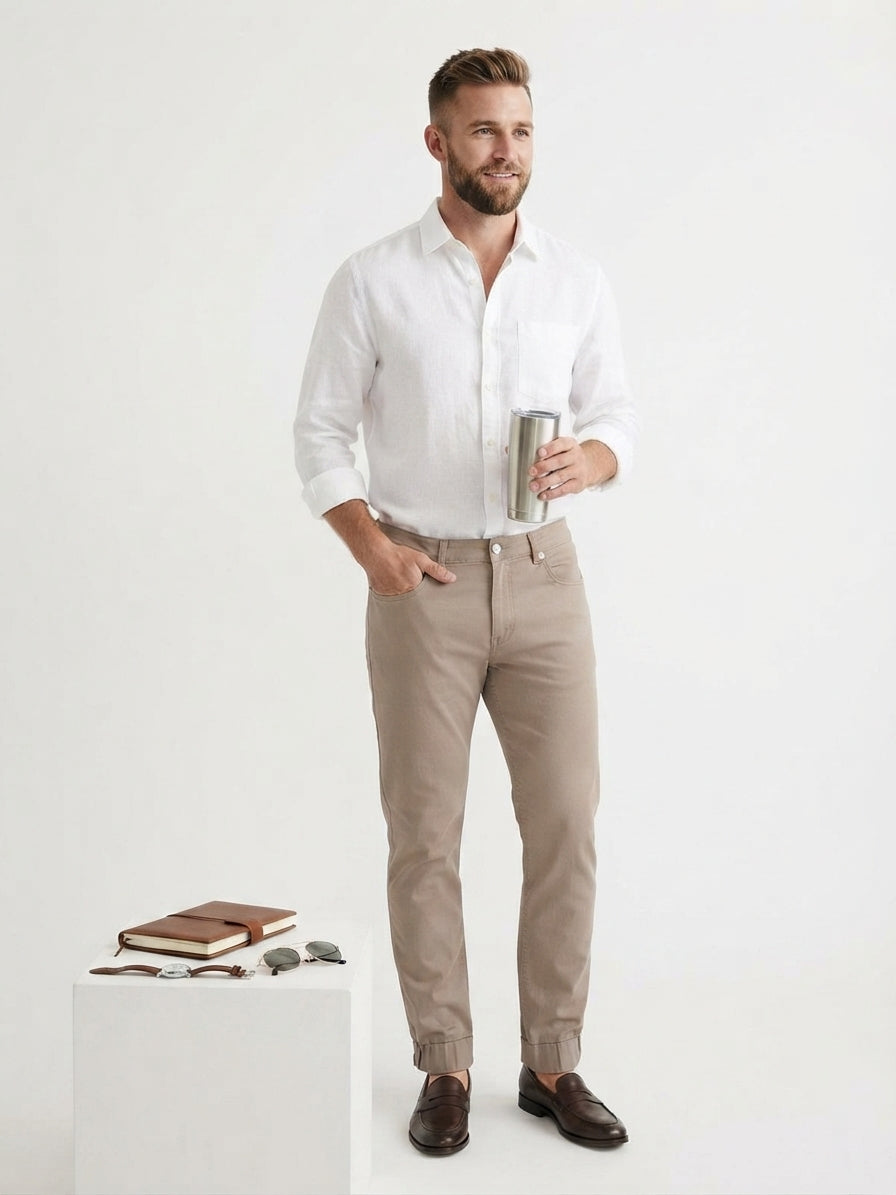 Mark McNair Tan Utility Pants (Size 35)