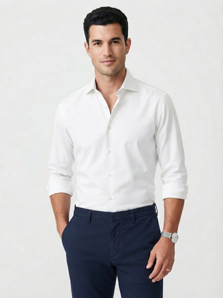 Anto Beverly Hills White Dress Shirt (Size 16.5/34)