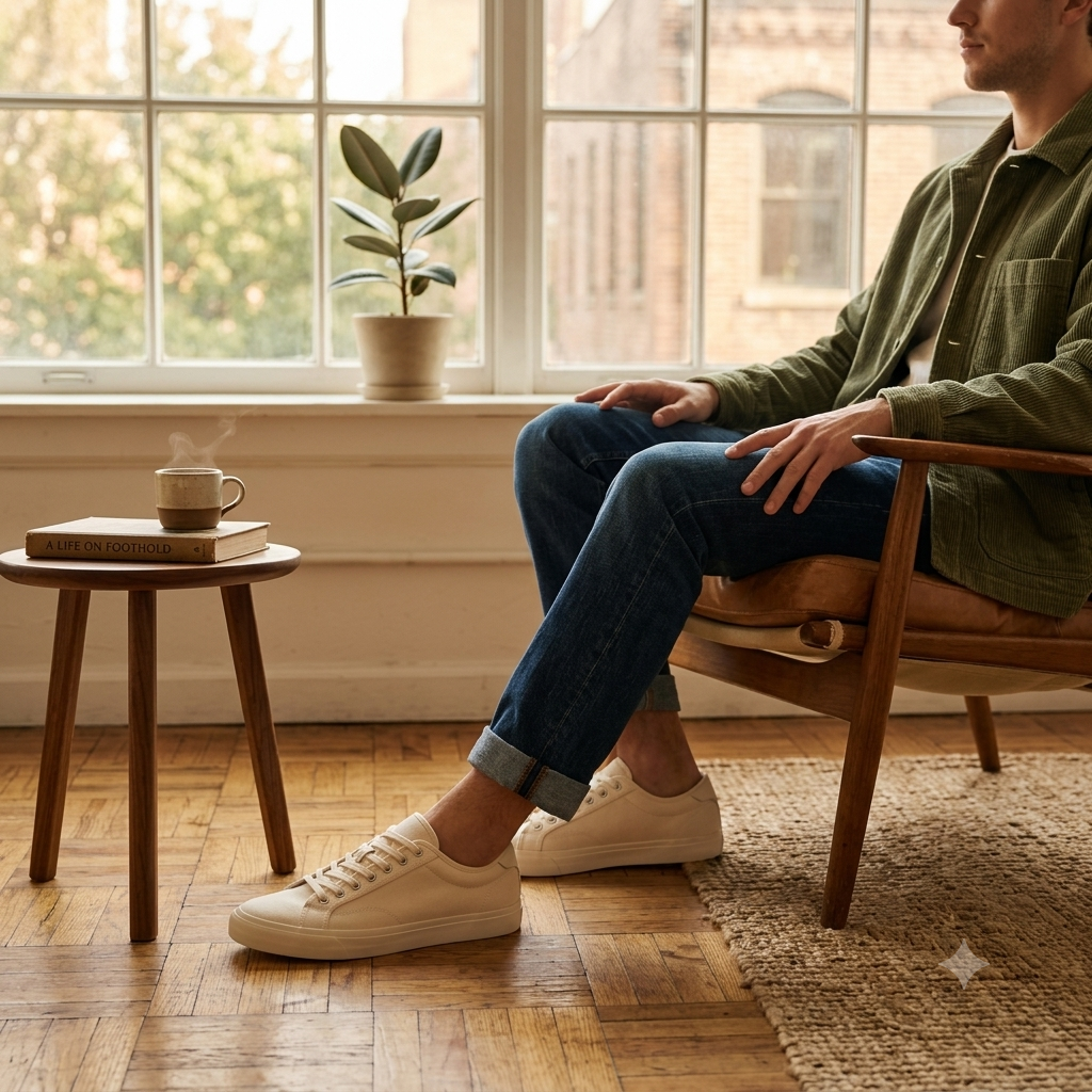New Republic Bowery Canvas Sneaker - Parchment