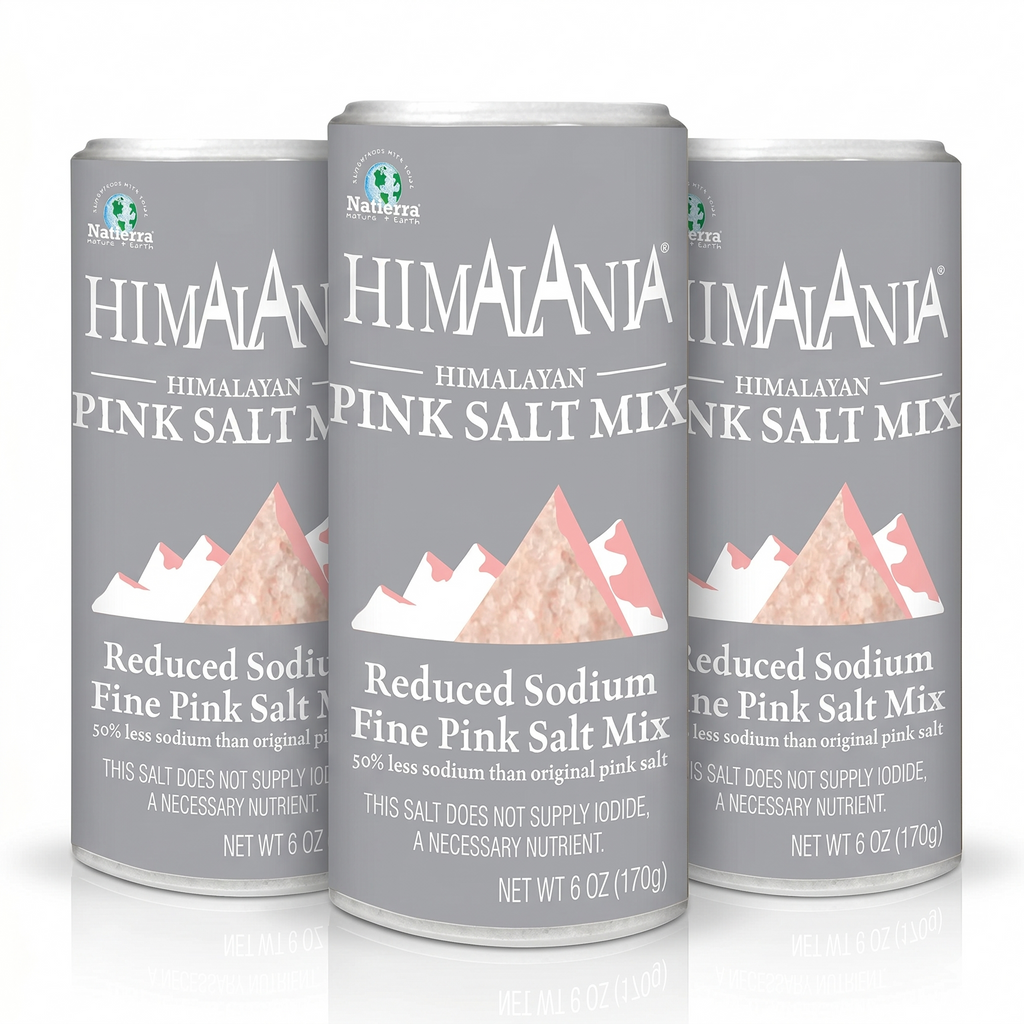 Natierra Himalania® Reduced Sodium Fine Pink Salt Shaker – 6 oz