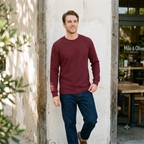 Melrose Place Men's 'Arden' Waffle Knit Long Sleeve Thermal Shirt