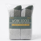 HOT FEET Men's Work Socks (10-Pack) | All Weather Boot Crew Cotton Socks | Cushioned Moisture-Wicking | Fits Shoe Size 6-12.5 (Sock Size 10-13)