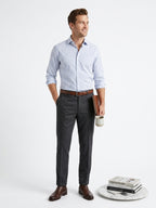 8 by Yoox Charcoal Flannel Pants (Size 56)