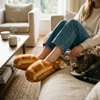 Coddies Bread Loafers Plush Novelty Slippers