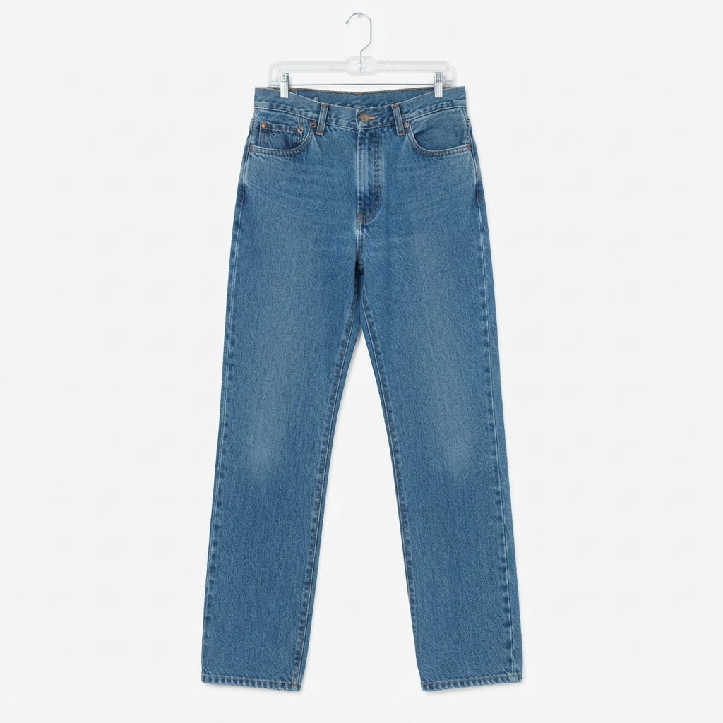 Vintage Straight Leg Faded Blue Jeans (Madewell)