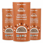 Natierra Organic Shiitake Mushroom Powder – Superfood Seasoning (1.8 oz Shaker, 3-Pack)