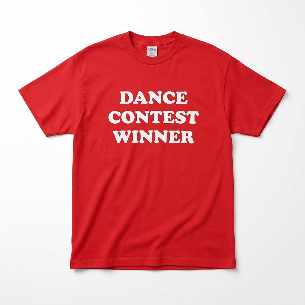 Red Hanes Beefy-T Dance Contest Winner T-Shirt (Adult XL)