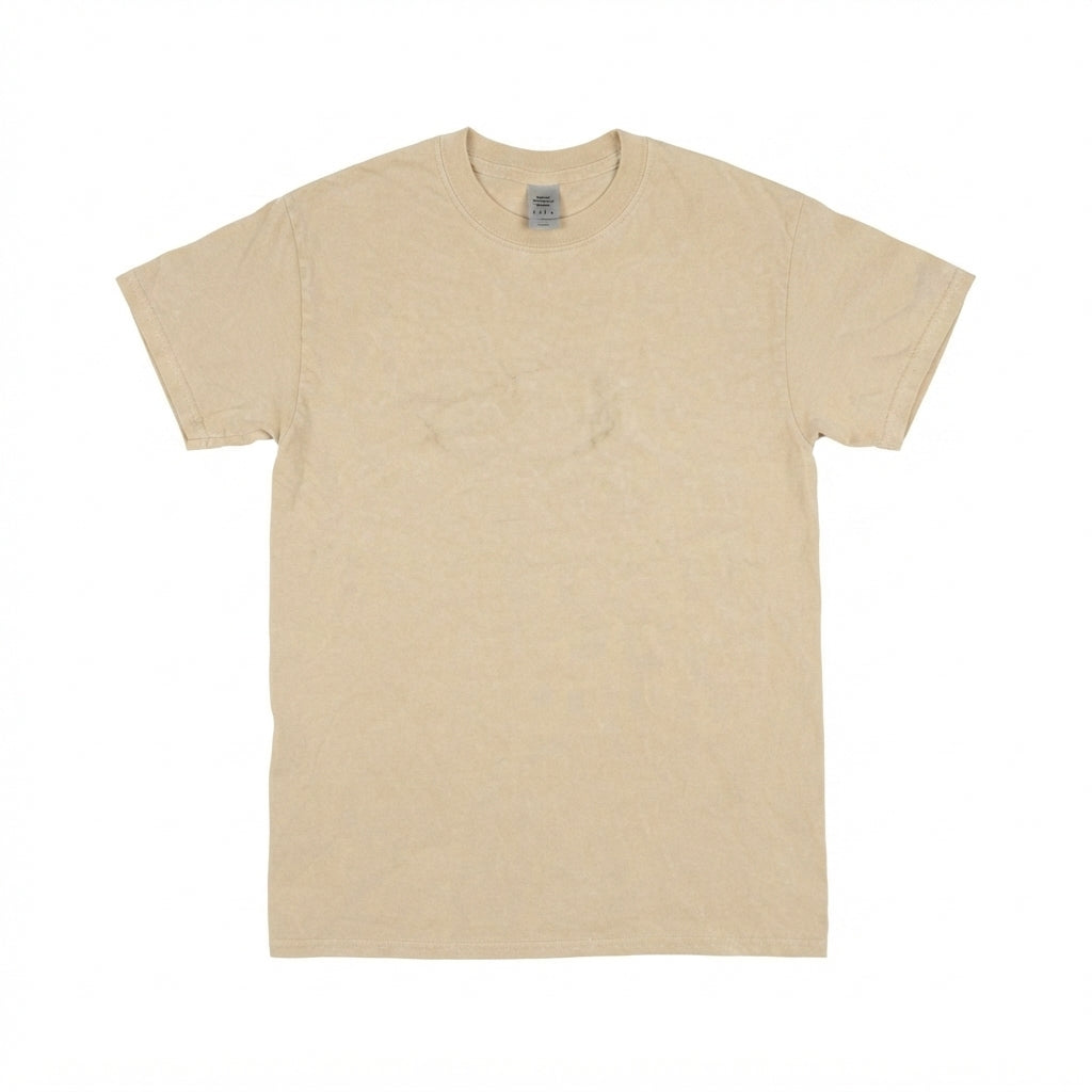Gildan Ultra Cotton Sand T-Shirt (Size S)