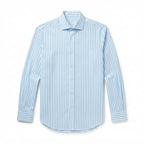 Anto Beverly Hills Blue Striped Dress Shirt (Size 16.5/38)