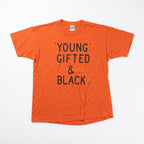 Vintage Young Gifted & Black Slogan T-Shirt