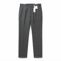 8 by Yoox Charcoal Wool Flannel Pants (Size 56)