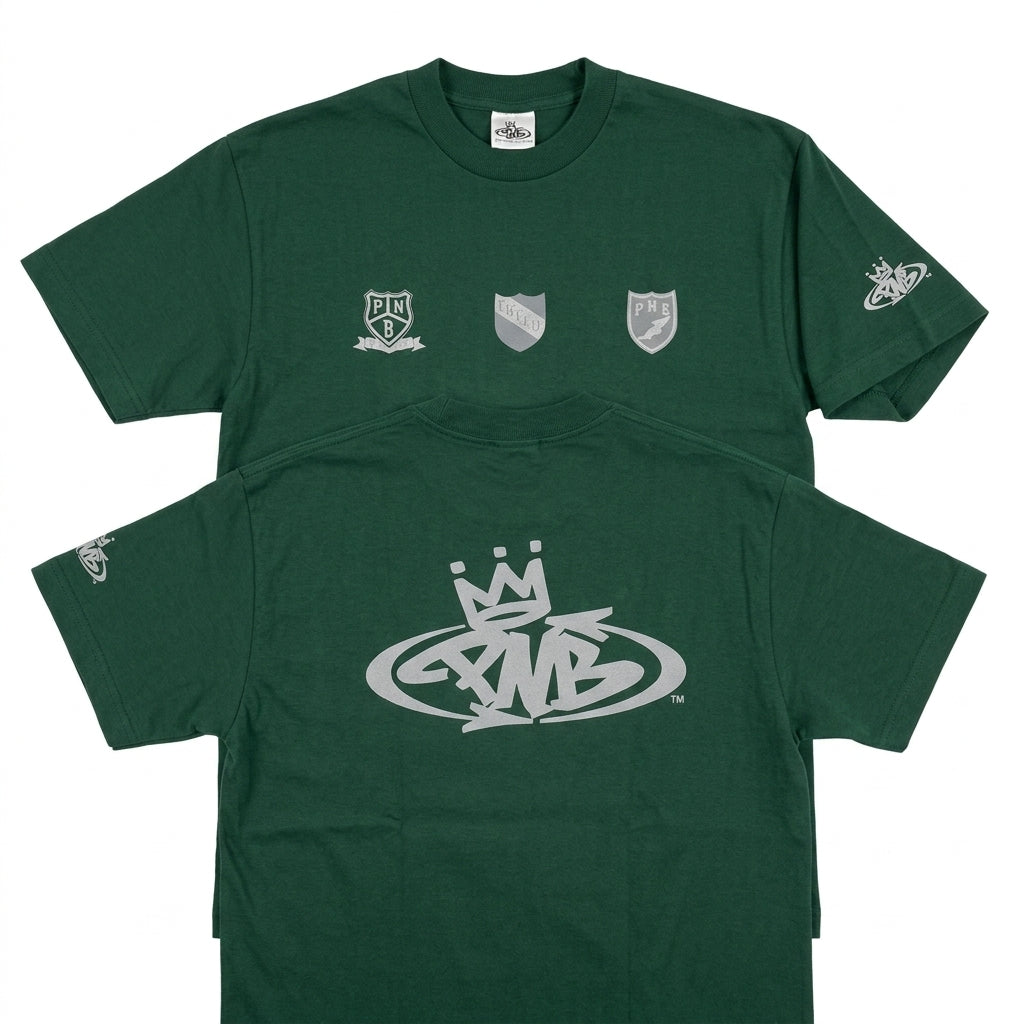 PNB Nation Clothing Crown & Shield Graphic T-Shirt (Size M)