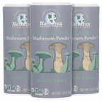 Natierra Organic King Trumpet Mushroom Powder – No Salt Added, Pure Umami Seasoning (1.8 oz Shaker, 3-Pack)
