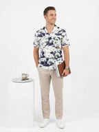 Gitman Bros. Vintage Crane & Pine Short Sleeve Shirt (XS)