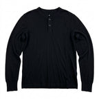 rag & bone Standard Issue Men's Long Sleeve Henley - Black