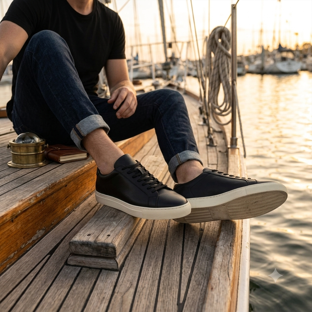 Young & Reckless Carson Paisley Sneaker - Black