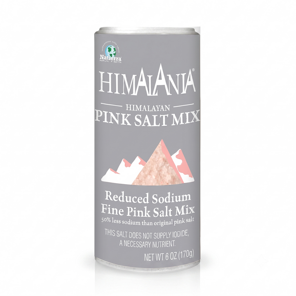 Natierra Himalania® Reduced Sodium Fine Pink Salt Shaker – 6 oz
