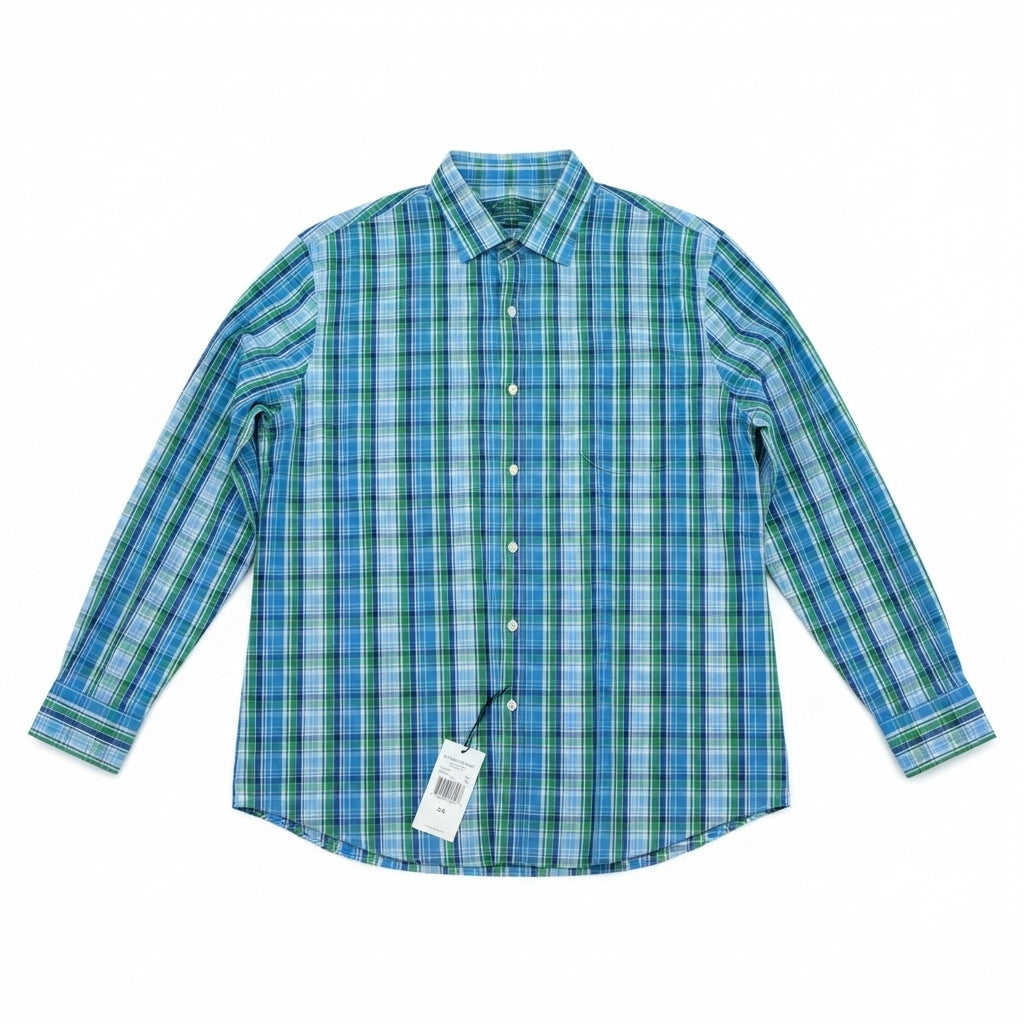 Lauren Ralph Lauren Performance Stretch Tall Fit Plaid Shirt (Size 18/32-33)