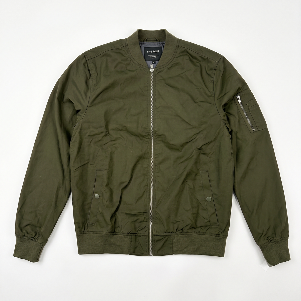 Five Four x Diet Starts Monday Men's Utility Bomber Jacket - Olive
