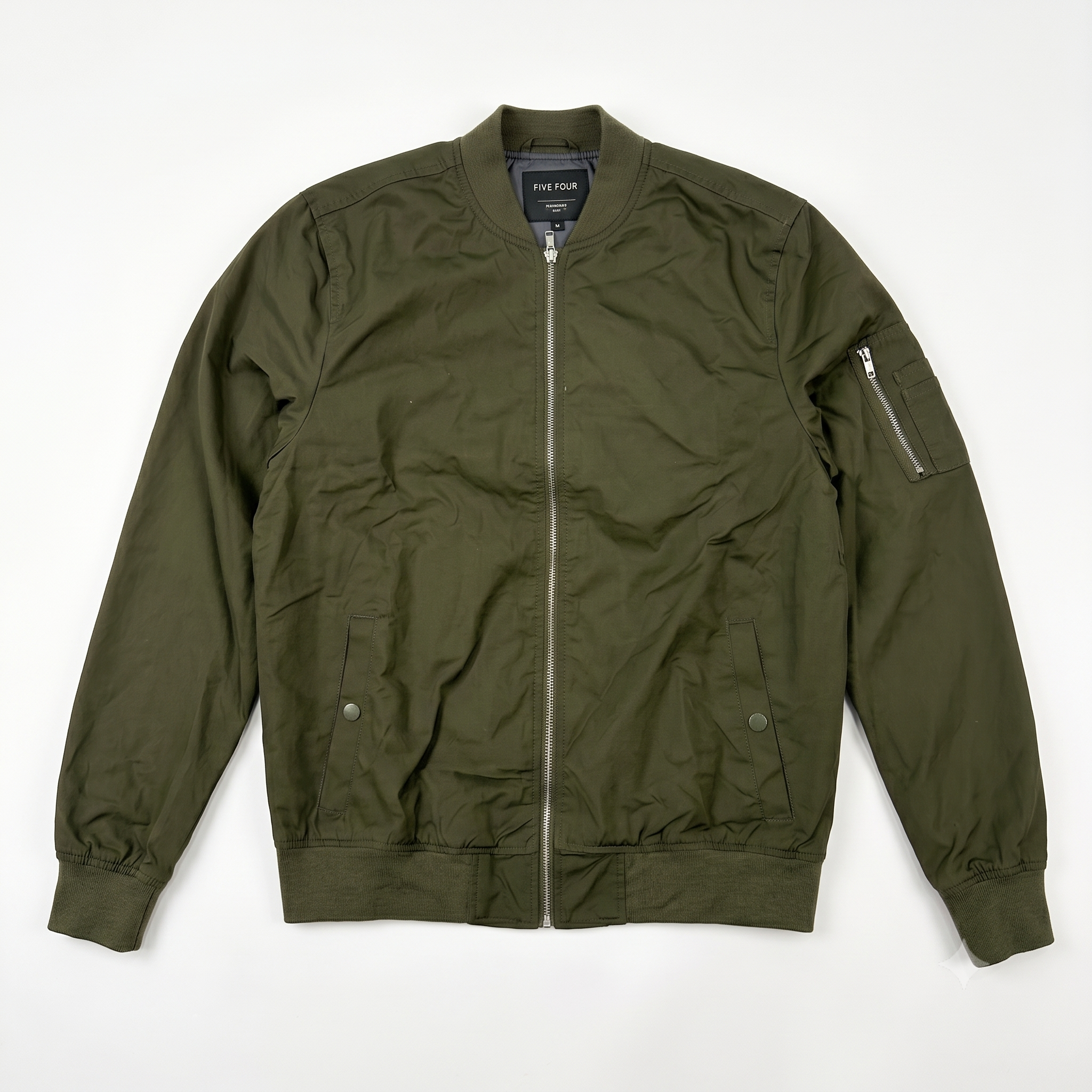 Five Four x Diet Starts Monday Men's Utility Bomber Jacket - Olive