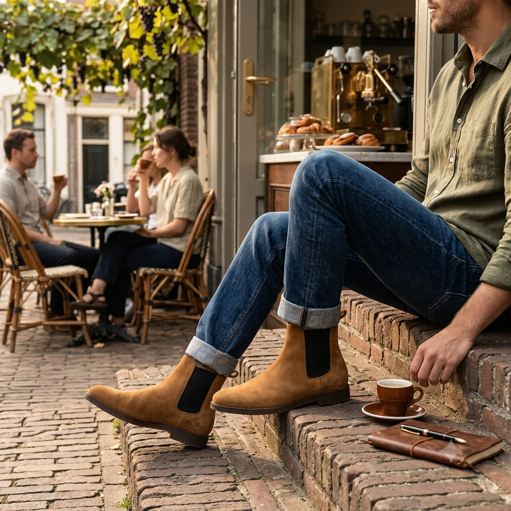 New Republic Sonoma Suede Chelsea Boot - Tan (Special Edition Run)