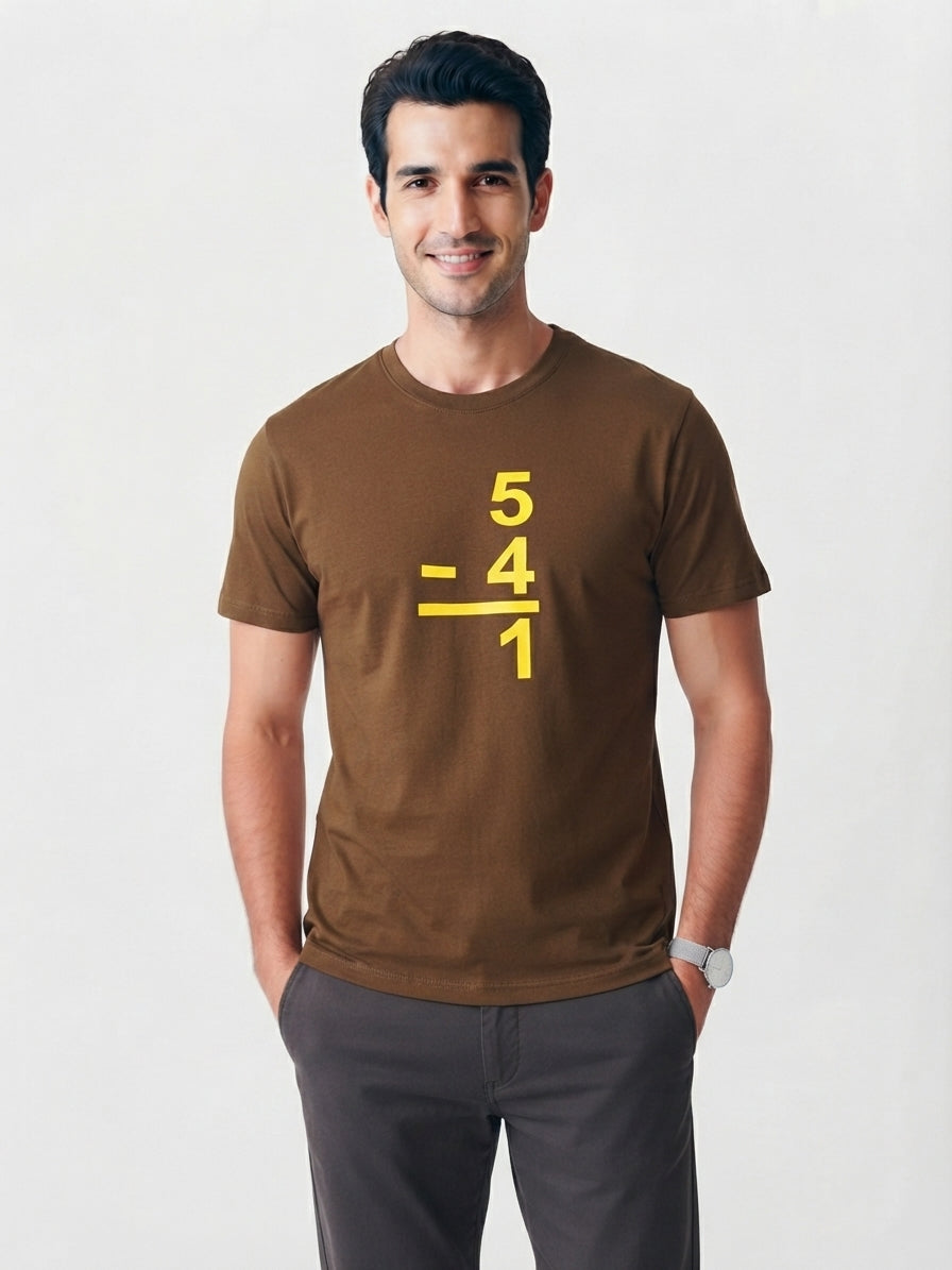 FIVE FOUR Brown 541 Metric Graphic T-Shirt (Size Not Visible)