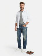 FIVE FOUR Engineering Distressed Jeans (Size 40)