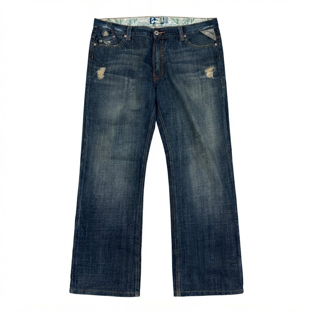 FIVE FOUR Engineering Distressed Jeans (Size 40)