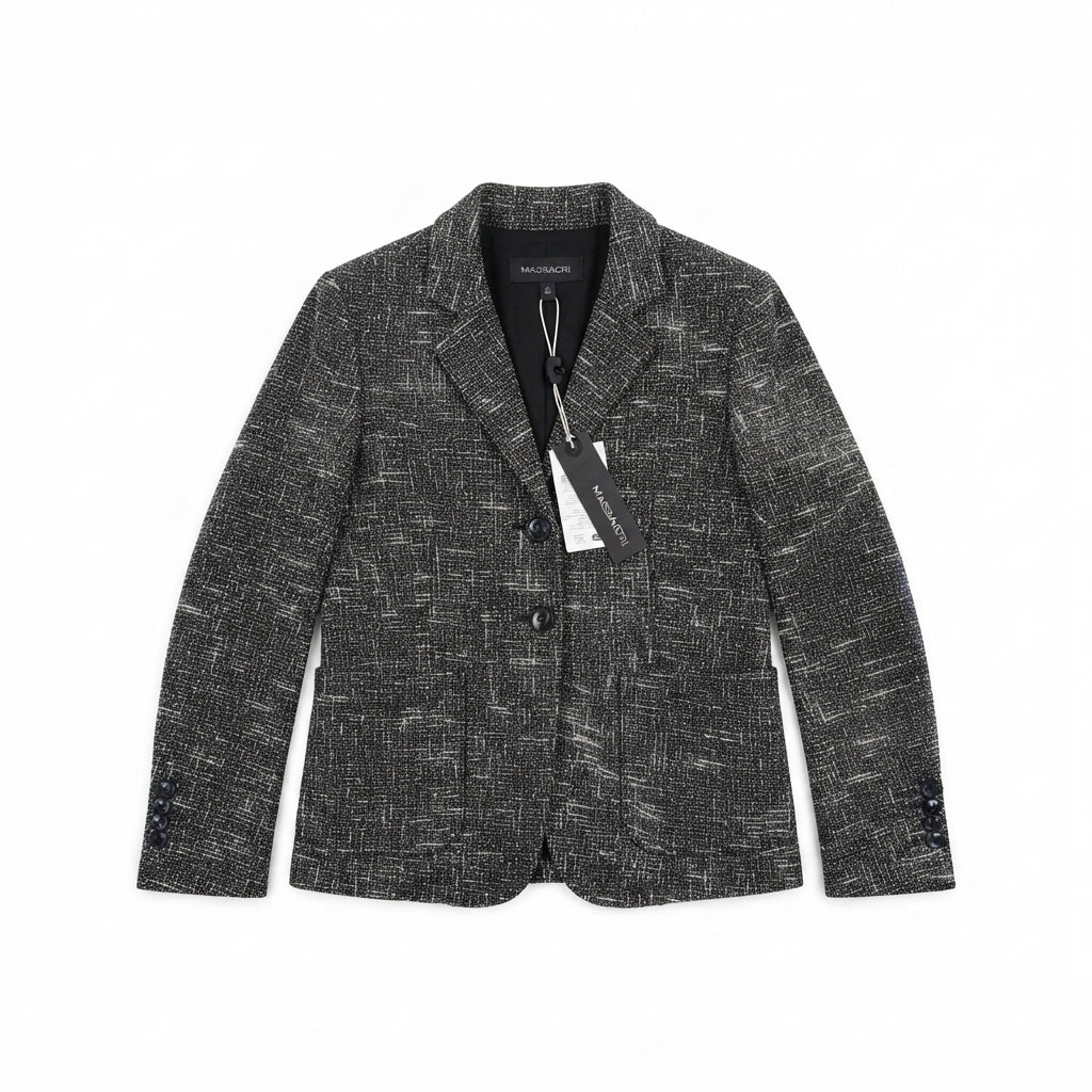 Messagerie Patrizio Piscaglia Black & White Speckled Blazer (Size 52)