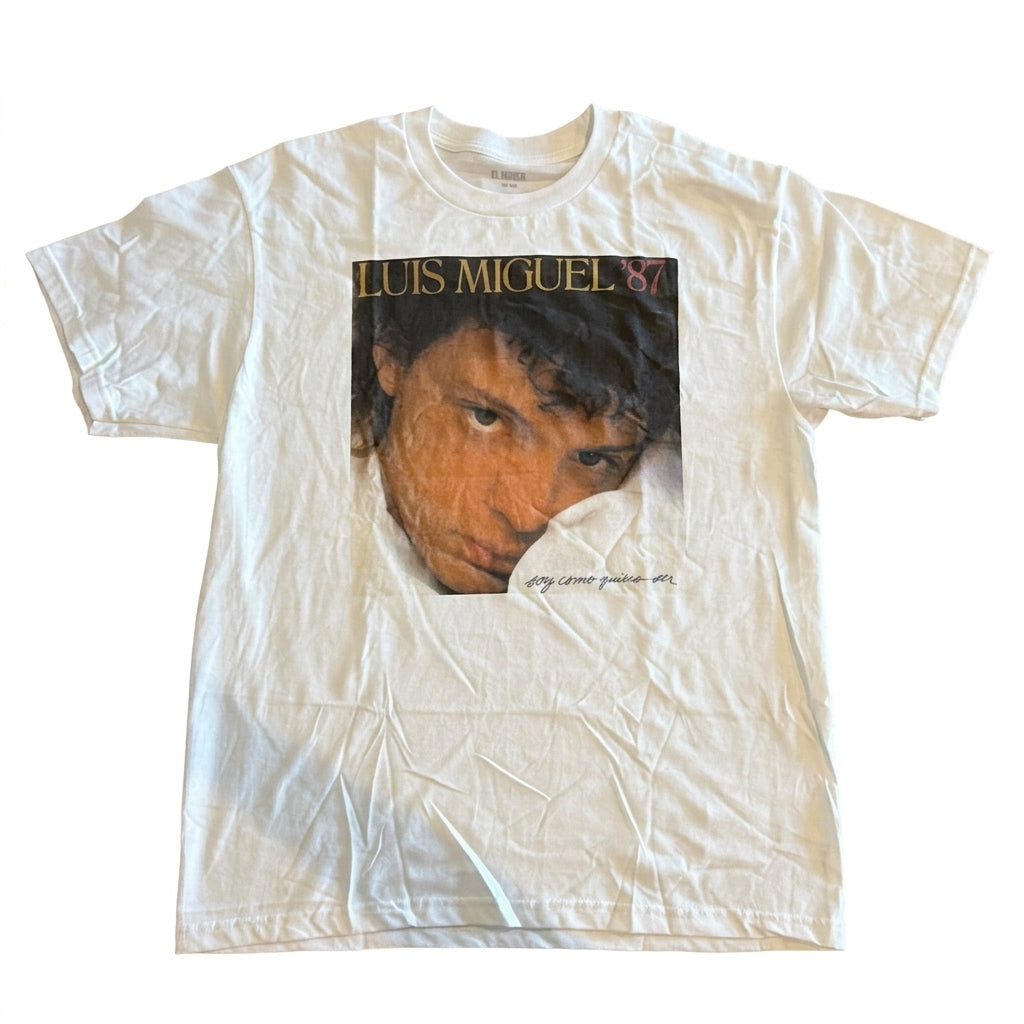 EL MERCH Luis Miguel '87 Vintage Graphic T-Shirt - 100% Cotton - Made in USA - Size L