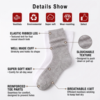 Hot Feet Girls' Slouch Socks 6-Pack - Pastel & Neutral Multi-Color Set (Ages 9-12)