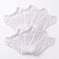 Hot Feet Women's Thin Low Cut No-Show Athletic Ankle Socks 18-Pack - White (Size 4-10)