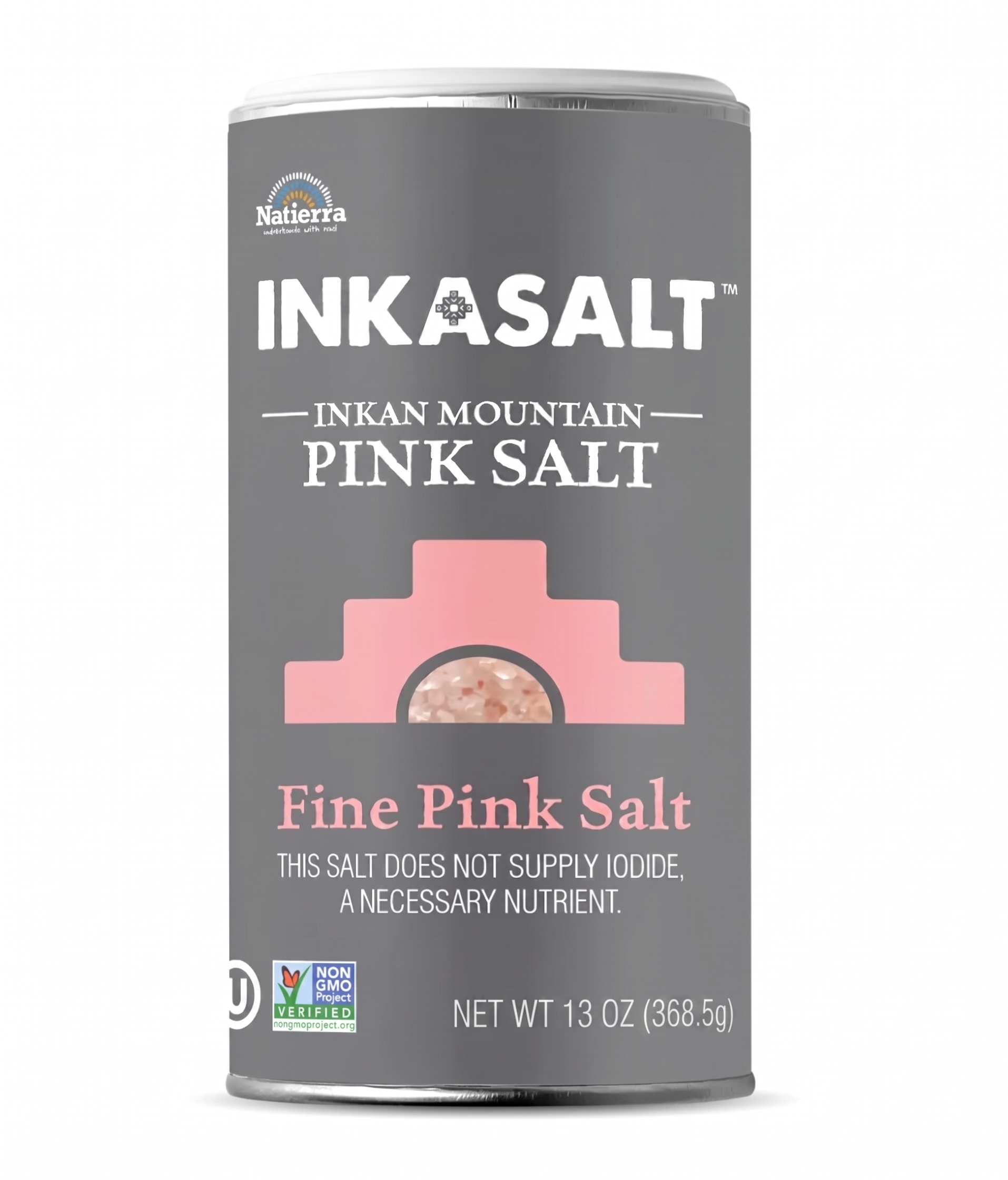 Natierra Himalania® Fine InkaSalt Pink Salt Shaker – 13 oz (368g)
