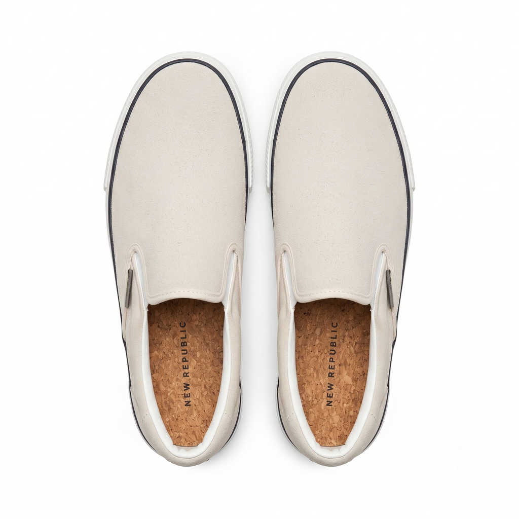 New Republic Men's Stanton Slip-On Suede Sneaker - Silver Birch