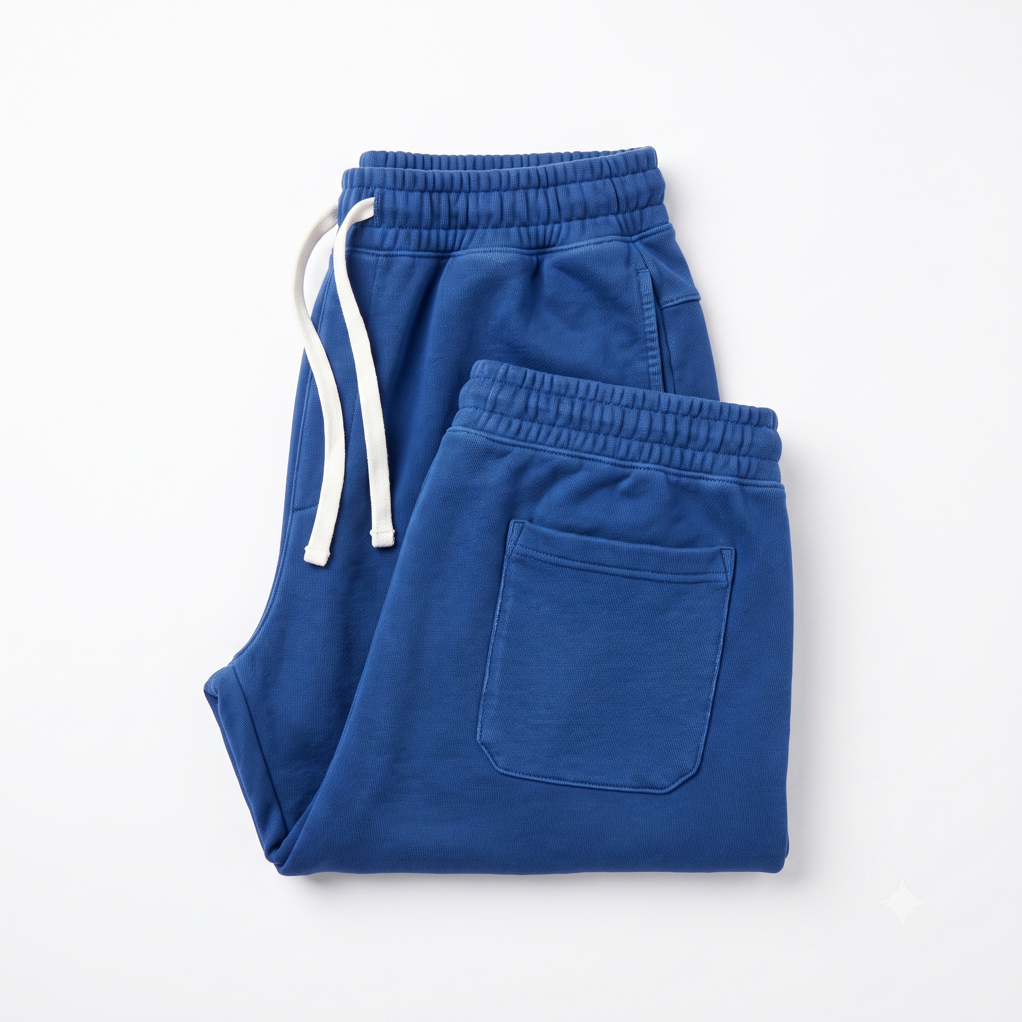 Melrose Place Men's Fairfax Garment-Dyed French Terry Jogger Sweatpants - Royal Blue
