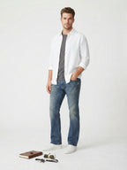 FIVE FOUR Medium Wash Straight Leg Jeans