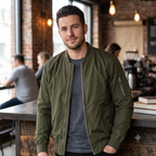 Five Four x Diet Starts Monday Men's Utility Bomber Jacket - Olive