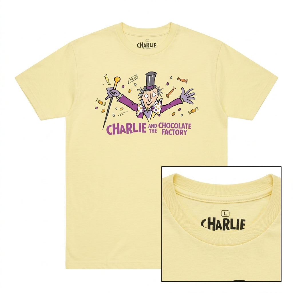 Out of Print Charlie and the Chocolate Factory T-Shirt (Size L)