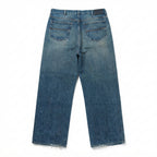 Express X Relaxed Fit Mineral Wash Jeans (Frayed Hem)