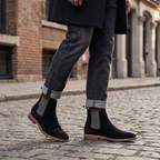 New Republic Men's Ventura Suede Chelsea Boot - Black/Natural