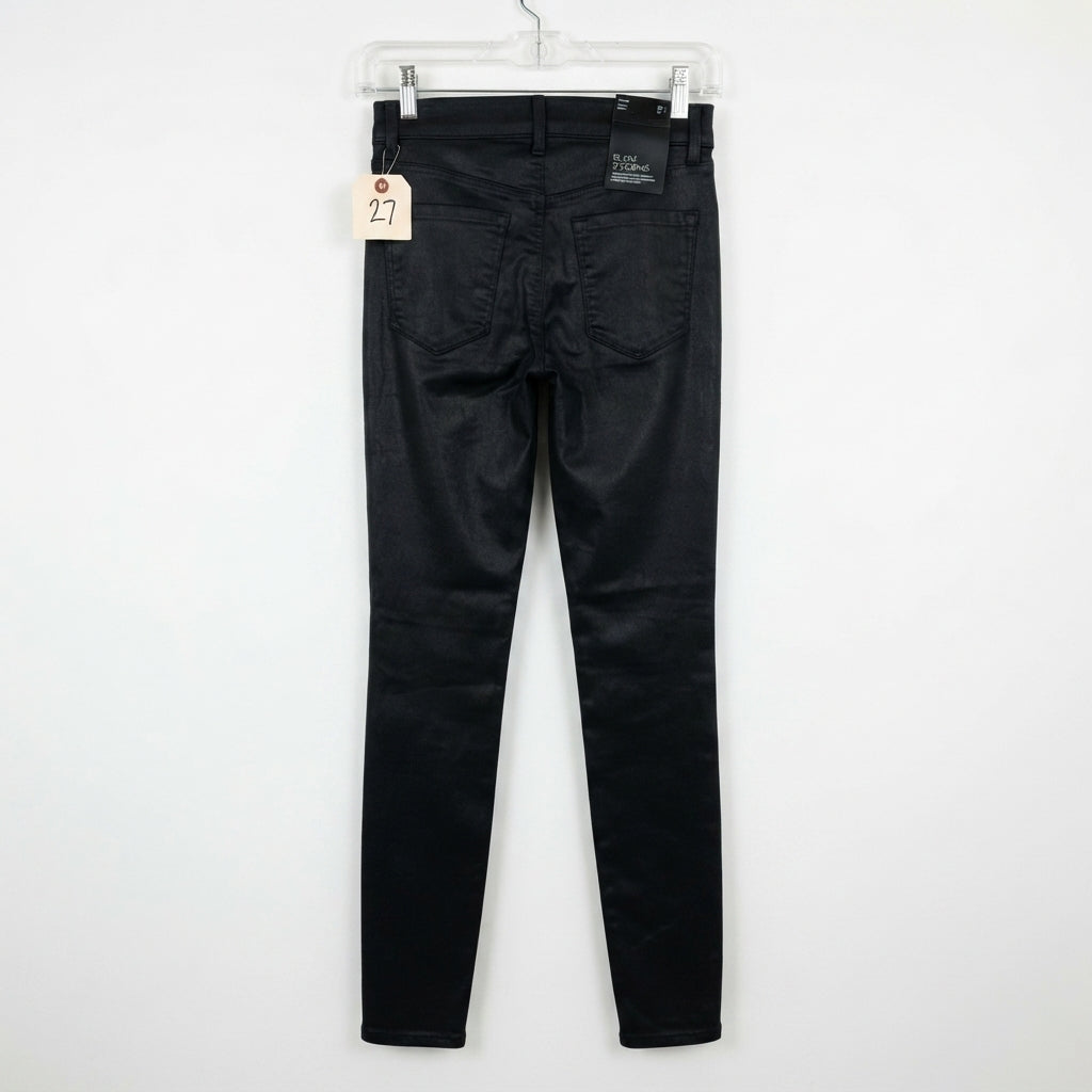 J Brand Black Stocking Coated Skinny Jeans (Size 27)