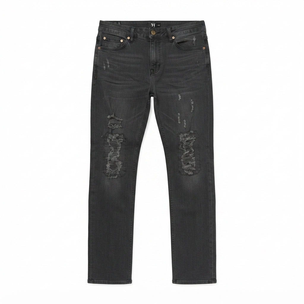 FIVE FOUR x Mark McNair Distressed Grey Jeans (Size 36)