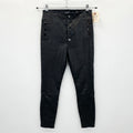 J Brand Natasha High-Rise Button Leather Skinny (Size 27)