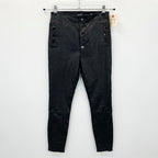 J Brand Natasha High-Rise Button Leather Skinny (Size 27)