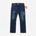Vintage Faded Dark Blue Straight Leg Jeans (Size: 40)
