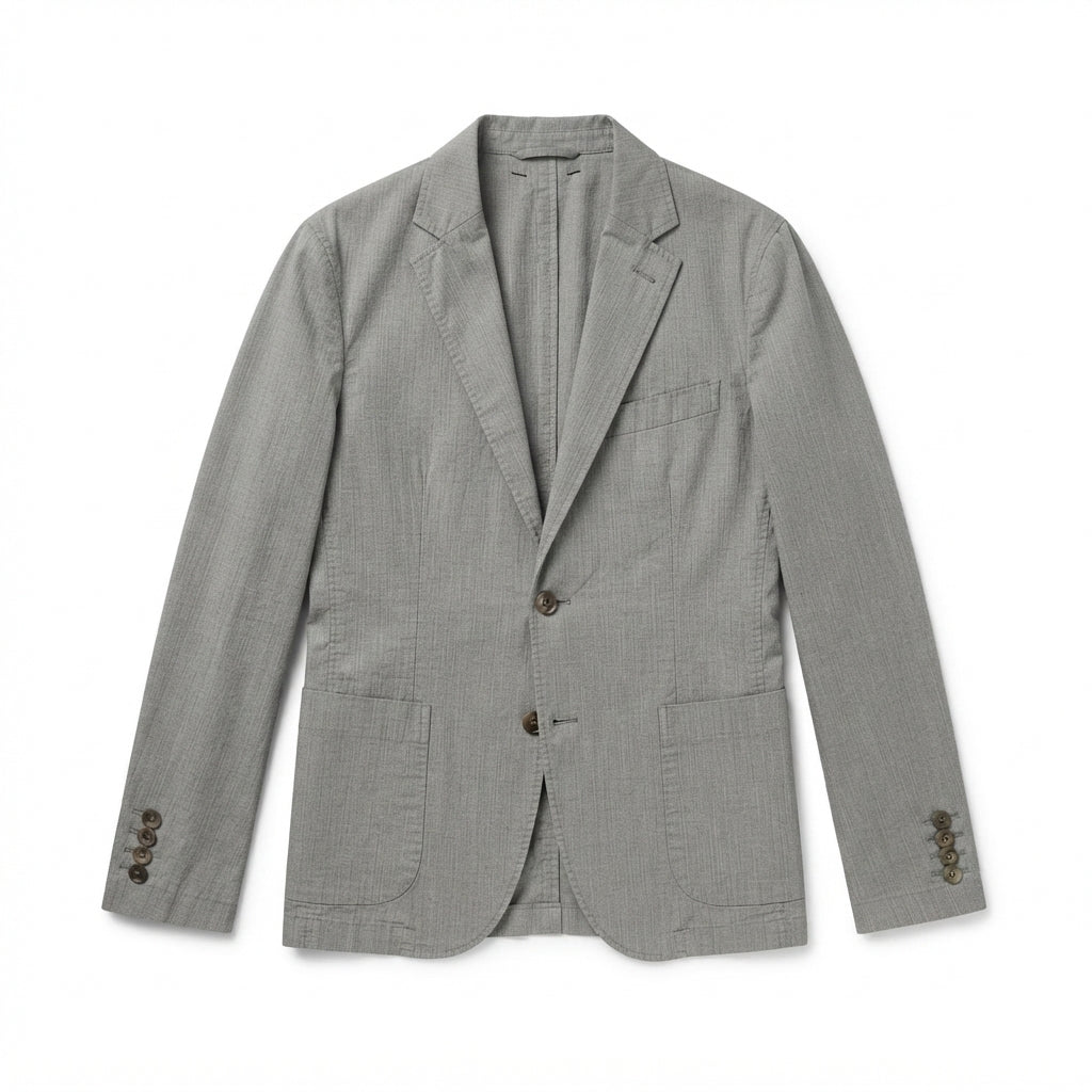 G.M.A. s.r.l. Metallic Grey Blazer Italy (Size 54)